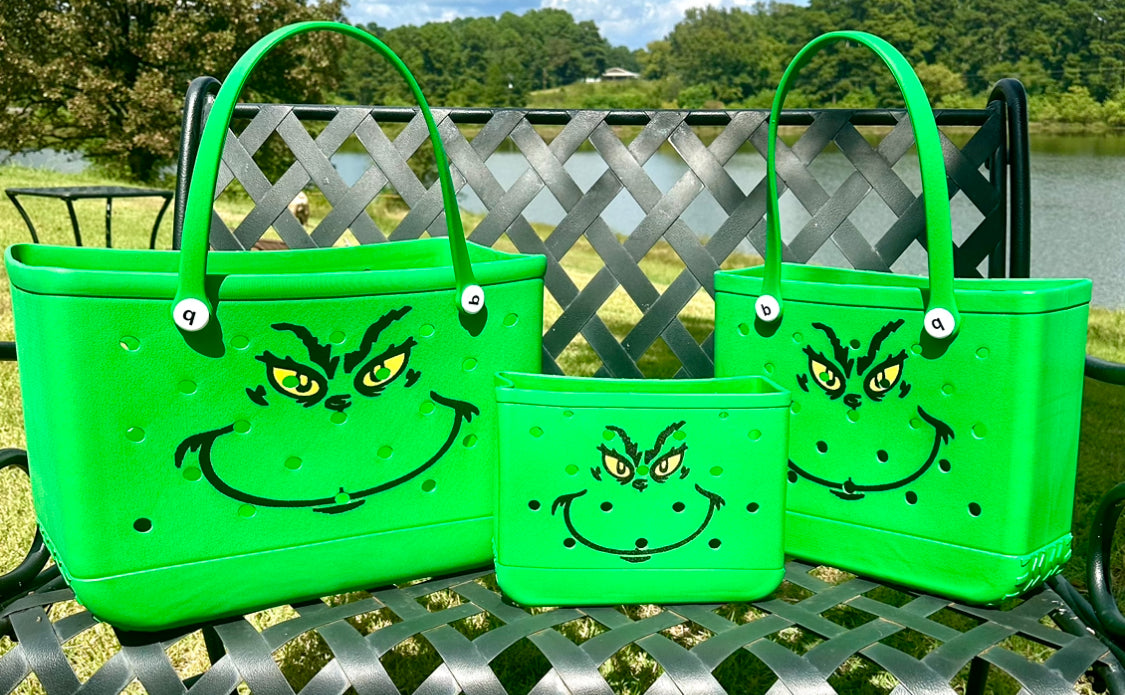 Pawsome Designs Christmas “Feelin' Grinchy” Grinch Insp EVA Tote  S/M/L