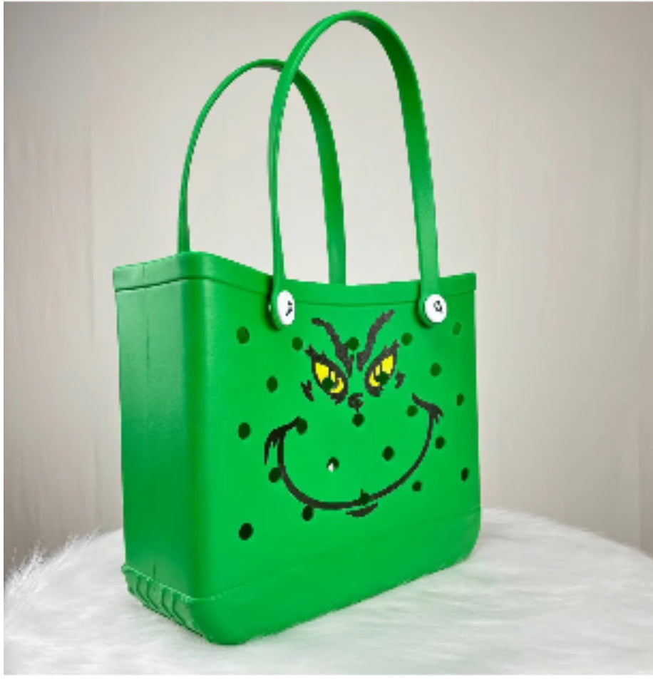 Pawsome Designs Christmas “Feelin' Grinchy” Grinch Insp EVA Tote  S/M/L