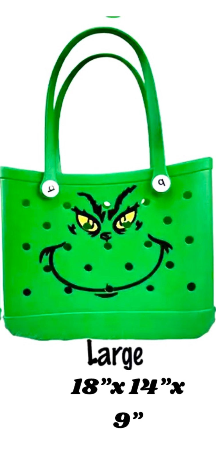 Pawsome Designs Christmas “Feelin' Grinchy” Grinch Insp EVA Tote  S/M/L